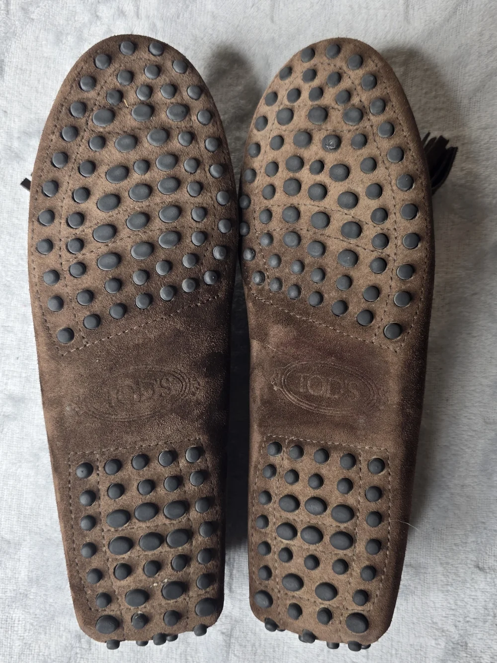 Tod's Brown Suede Loafers with Black Trim And Tassels. Womens Sz 36 ( US 6 ) - Picture 8 of 8